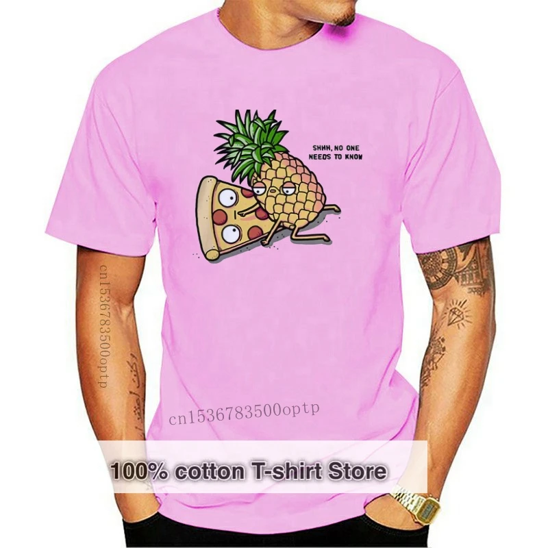

New Men T-Shirts Pineapple No One Need To Know Customized Fashion Clothes T Shirts 100% 180 Gsm Combed Printed