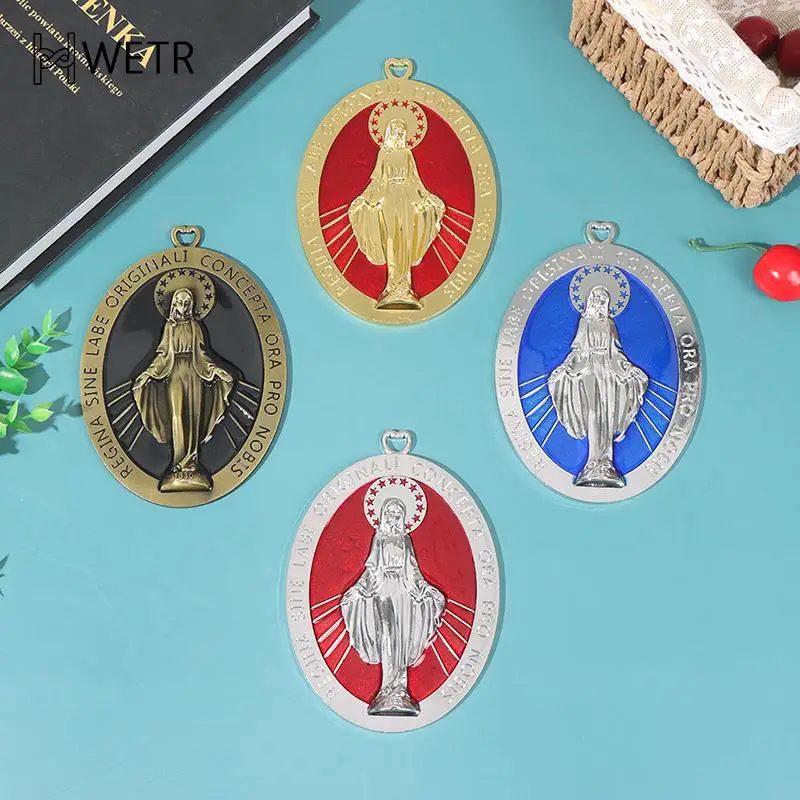 

Virgin Mary Church Metal Decoration Icon Pendant Religious Craft Decoration Gift