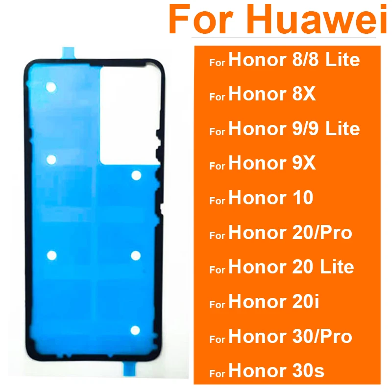 Наклейка клейкая задняя крышка корпуса батареи лента для Huawei Honor 20i 20 10 8 9 Pro Lite 8X 9X