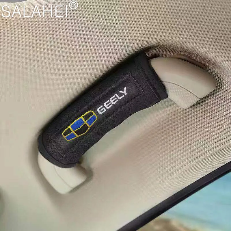 

1/2/3/4Pcs Car Interior Car Roof Handle Plush Protective Cover Accessories For Geely Emgrand X7 EC7 Atlas Boyue CK2 GC6 Parts LC