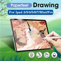 for apple ipad pro 4 5 mini 6 10 2 7 8th 9th 12 9 new paperfeel screen protector painting touch screen paper film for ipad