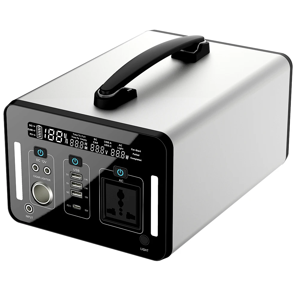 

280800mAh High Capacity 1038W Portable Power Station, Solar Power Bank Charger for Emergency Indoor and Outdoor Power supply