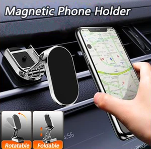 Magnetic Foldable Car Phone Holder Dashboard GPS Stand 360 Rotation Adjustable Bracket for Iphone Samsung