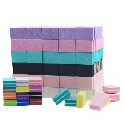 50 шт. профессиональный мини-буфер для дизайна ногтей 100/180 наждачная бумага