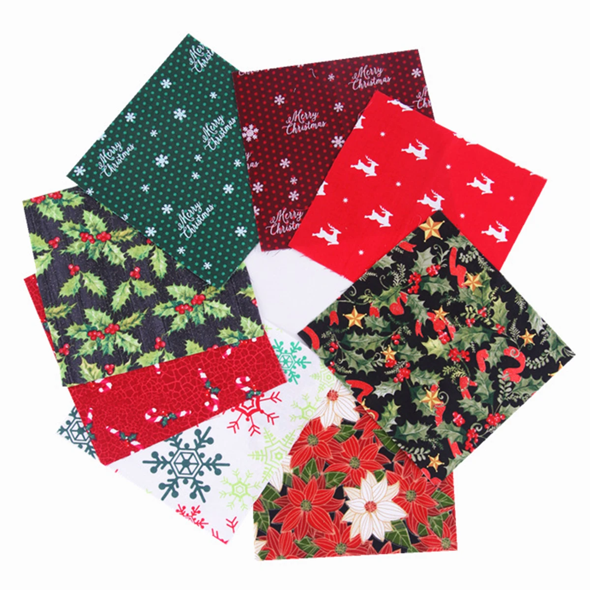 

Universal Cotton Cloth 5/10PCS Cotton Fabric Craft Sewing DIY Patchwork Replacement Square Durable High Quality