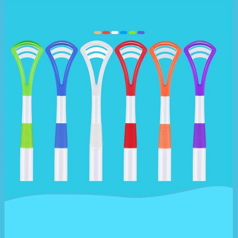 

Wholesale Cheap Tongue Scraper 6 Colors Non-slip Handle Tongue Brush Oral Hygiene Dental Care Cleaner for Teenager and Adult
