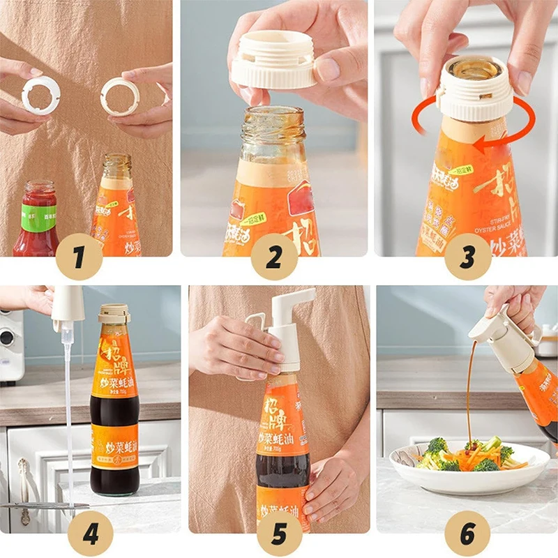 Многофункциональный диспенсер с ручкой для томатного кетчупа уксуса сиропа и