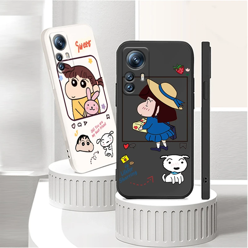 

Phone Case For Xiaomi Mi 12S 12 12X 11i 11T 11 10 10S 10T 9 Pro Lite Ultra 5G TPU Anime Cherry Maruko Cute Liquid Rope Cover