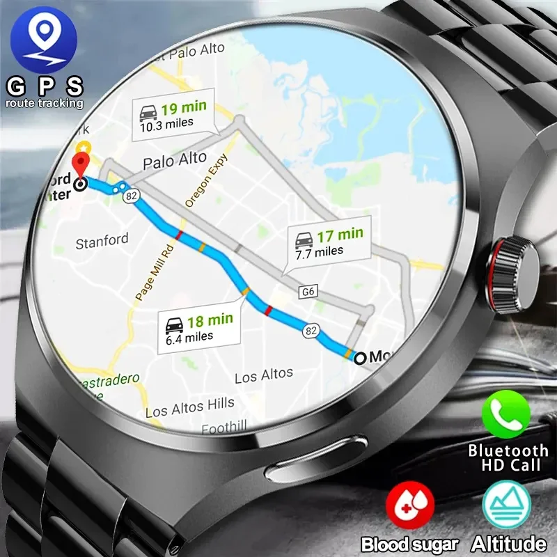 

2023 New Smart Watches Men GT4 Pro 466*466 HD Screen Bluetooth Call GPS Motion Tracks IP68 Waterproof NFC SmartWatch For Huawei