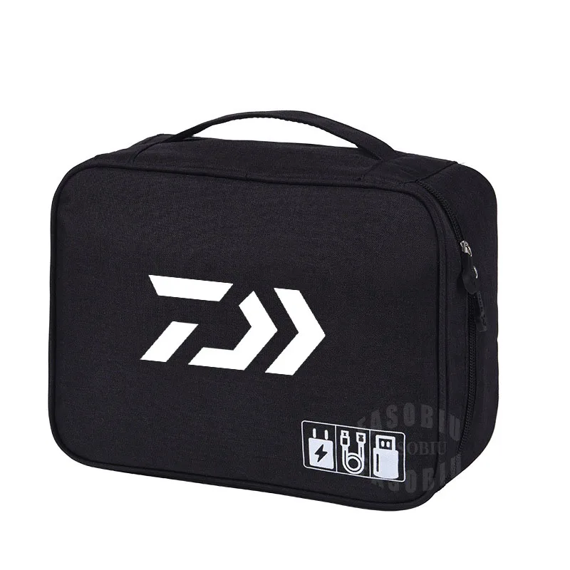 

Men's Outdoor Portable Fishing Reels Bag Multi-Purpose Removable Partition Waterproof Adjustable Fishing Reel Storage Case