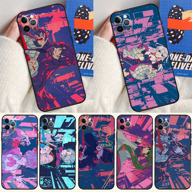 ghost city tokyo Cute Anime Girl Case For iPhone 11 12 13 14 Pro XS Max XR X 6 7 8 Plus SE 2022 2020 Back Cover Phone Case
