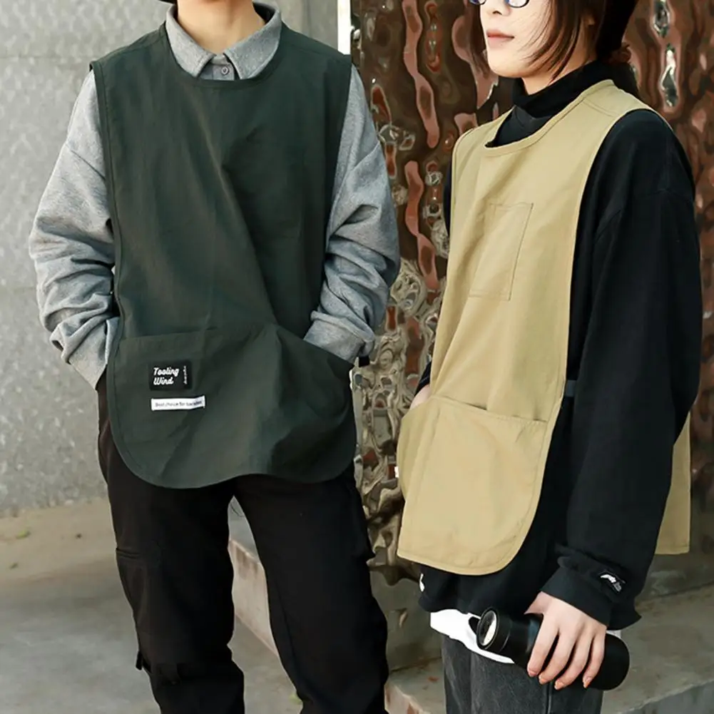 Унисекс логотип декор грузовой жилет нейлоновый фартук водонепроницаемый