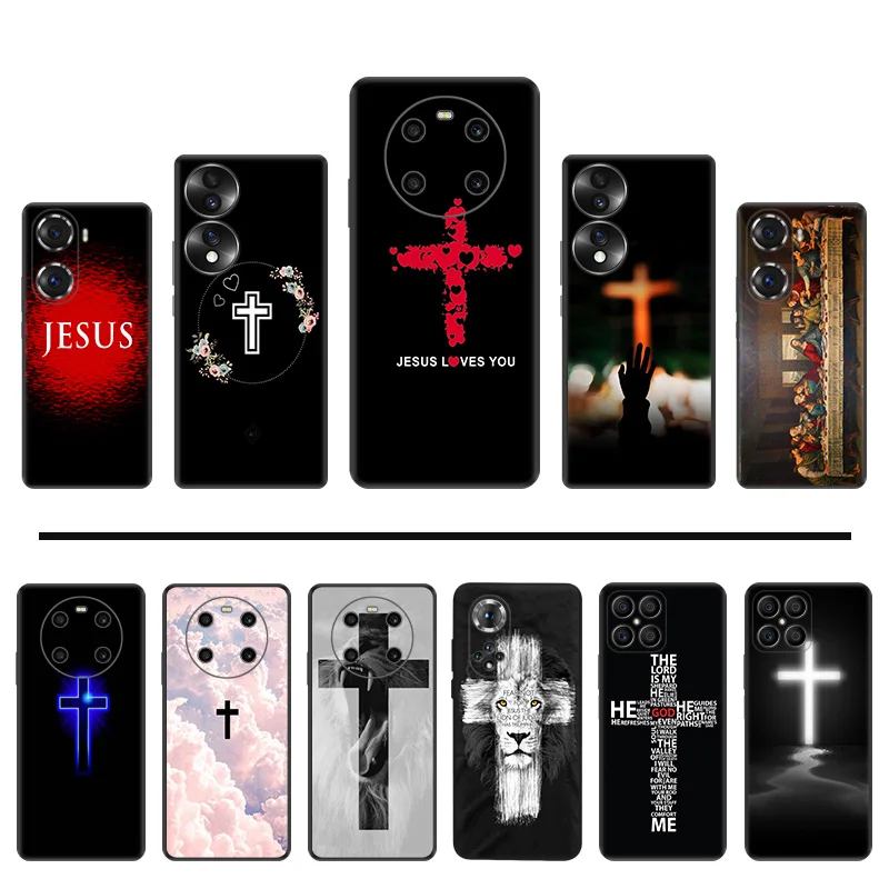 

Silicone Phone Case for Huawei Honor X40 Play 6T 6C 9A 50 X9 X6 X7 X8 Magic4 60 SE 70 Pro 8X 20 30i Jesus Christ Soft Back Cover