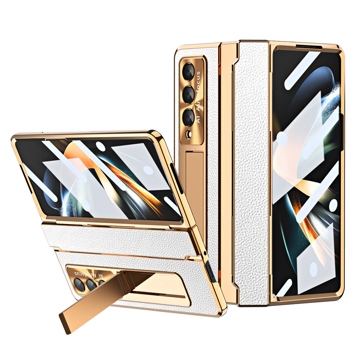 Suitable for Samsung Z fold5 phone case folding screen case film integrated hinge anti drop fold3 fold4 protective case