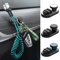 mini car hook multifunctional self adhesive home hanger auto fastener clip for usb cable key bag auto storage organizer supplies