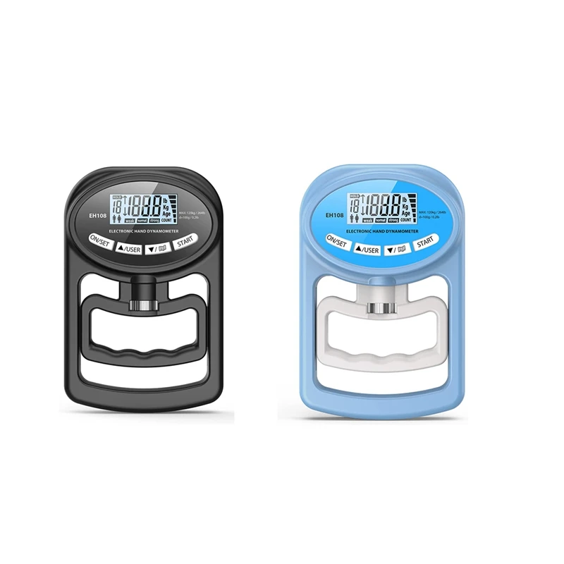 

265 Lbs / 120Kgs Hand Dynamometer Grip Strength Trainer-Electronic Hand Grip Strength Tester Grip Strengthener