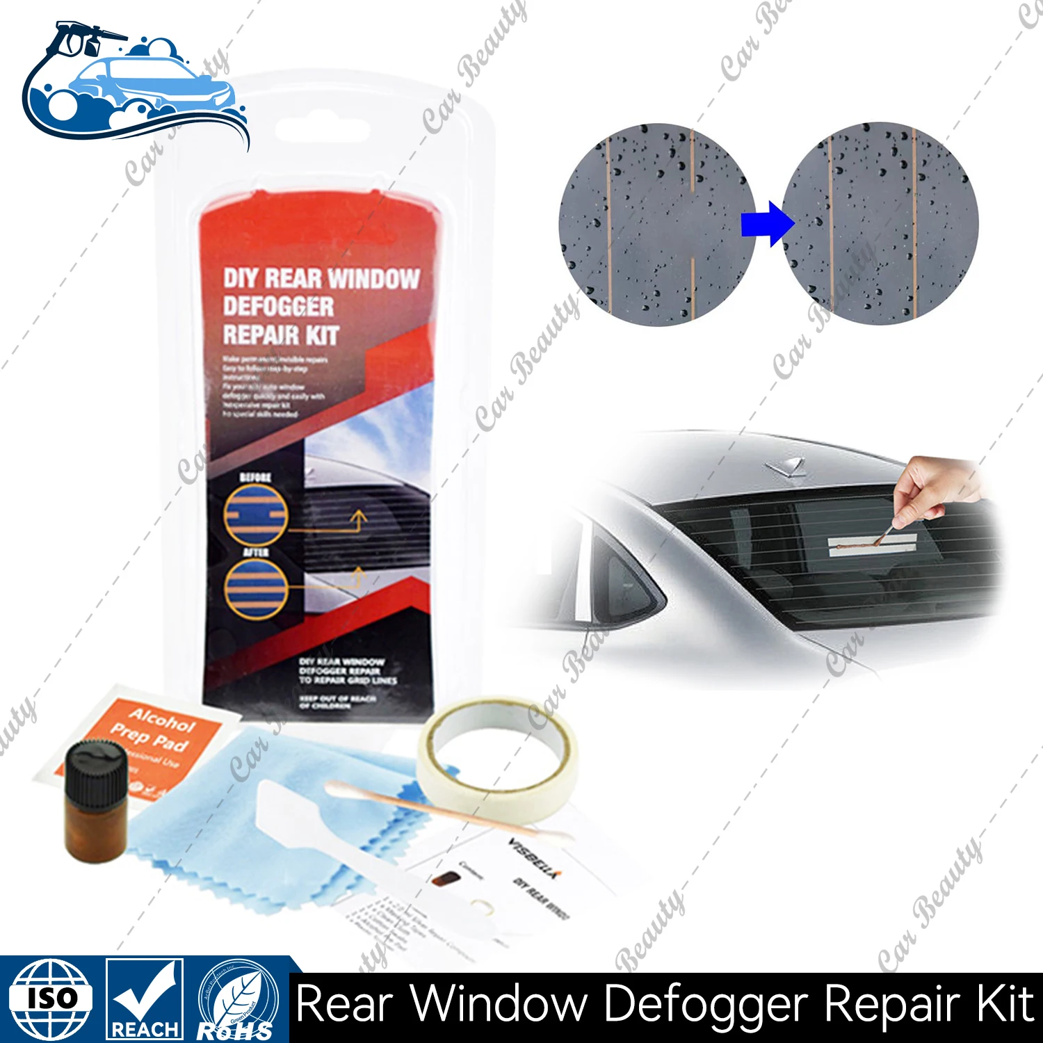 

DIY автомобильный обогреватель заднего стекла, ремонтный комплект для авто, заднее окно, царапины, сломанный размораживатель, сетчатые линии, инструмент для ремонта электроэнергии