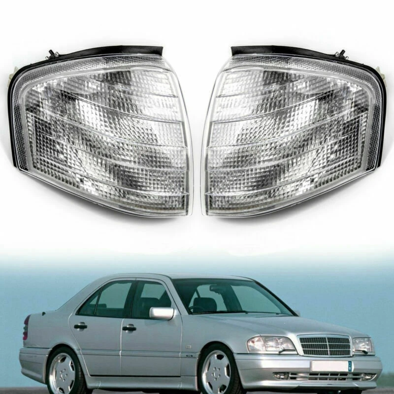 

Для Mercedes Benz C Class W202 1994-2000, пара угловых фар, указателей поворота, 2028261143 2028261243