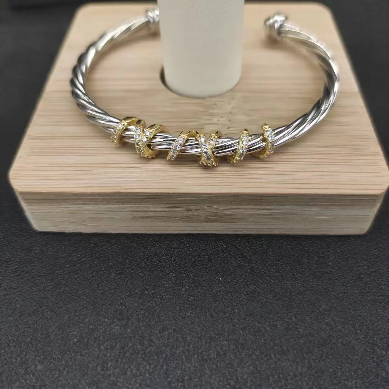 David Yurman Cable Classic bracelet Sterling Silver Twist thread set Classic fashion wholesale