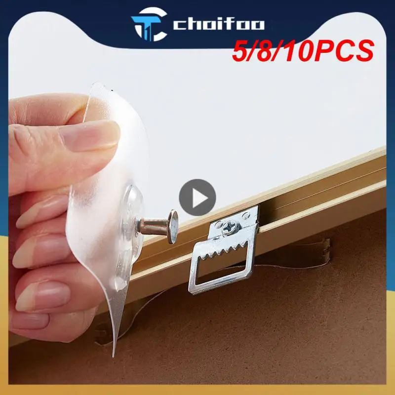 

5/8/10PCS Wall Screws Screws Seamless Hanging Nails Hook Self Seamless Closet Cabinet Shelf Pegs Punch-free Stickers Wall Hook