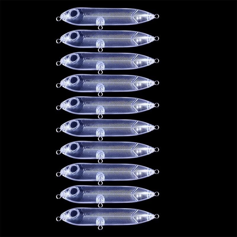 

Newup 10PCS Blank Hard Lures 10CM Unpainted Fishing Baits Wobblers Lure Accessories Artificial pencil Lure Sinking