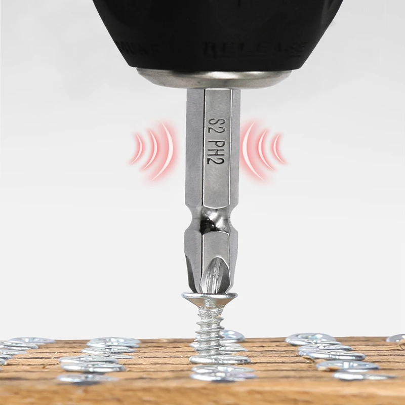 

S2 Alloy Steel Double Headed Cross Strong Magnetic Batch Head Double Knuckle Electric Screwdriver Bit Magnetizing Batch head