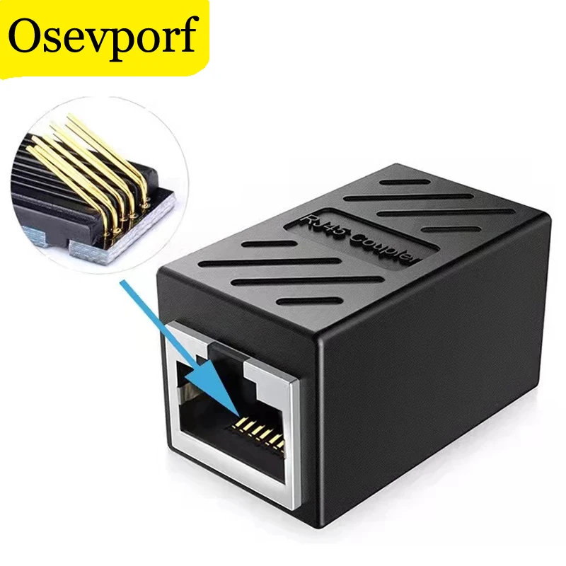 Соединитель RJ45 Cat7 6 Ethernet-кабель сетевой удлинитель Мама-мама адаптер для