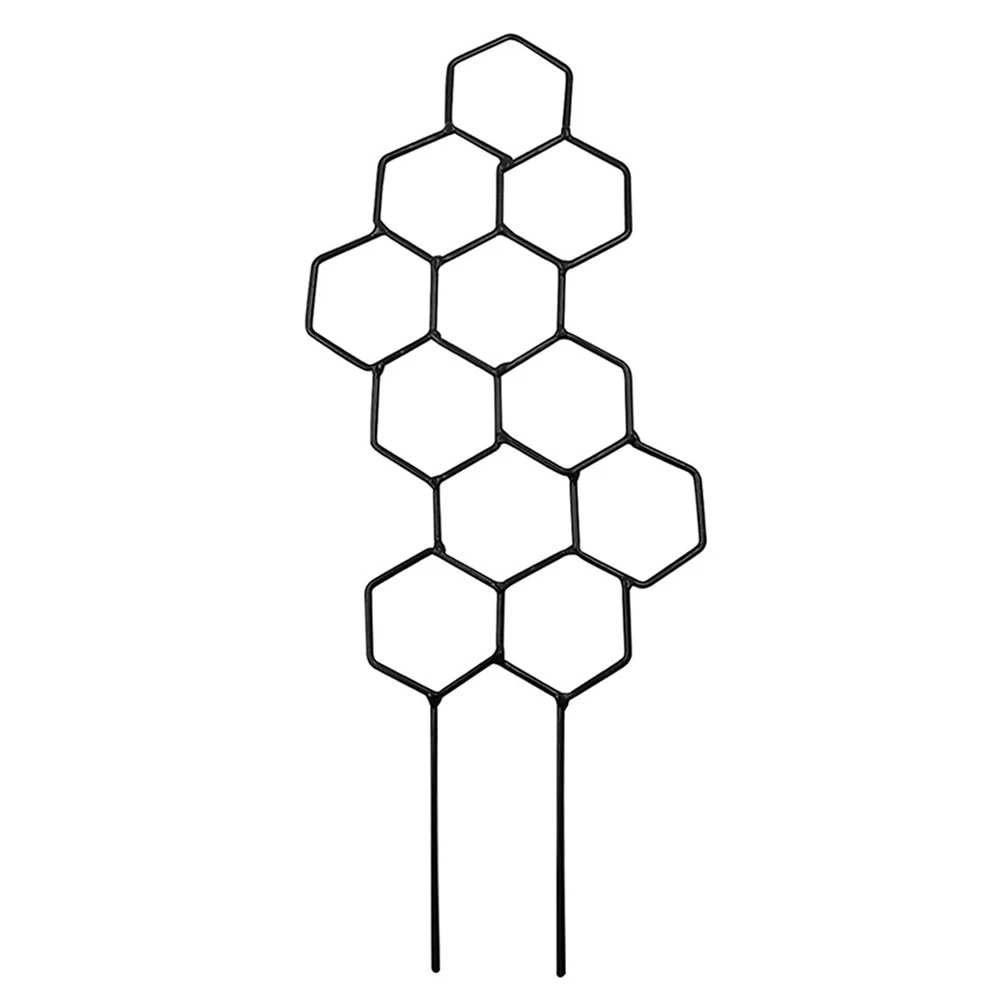 

Rust-free Vine Climbing Support Stake Trellis Decorative Geometric Grid Garden Balcony Climbing Plant Metal Rack Supporter