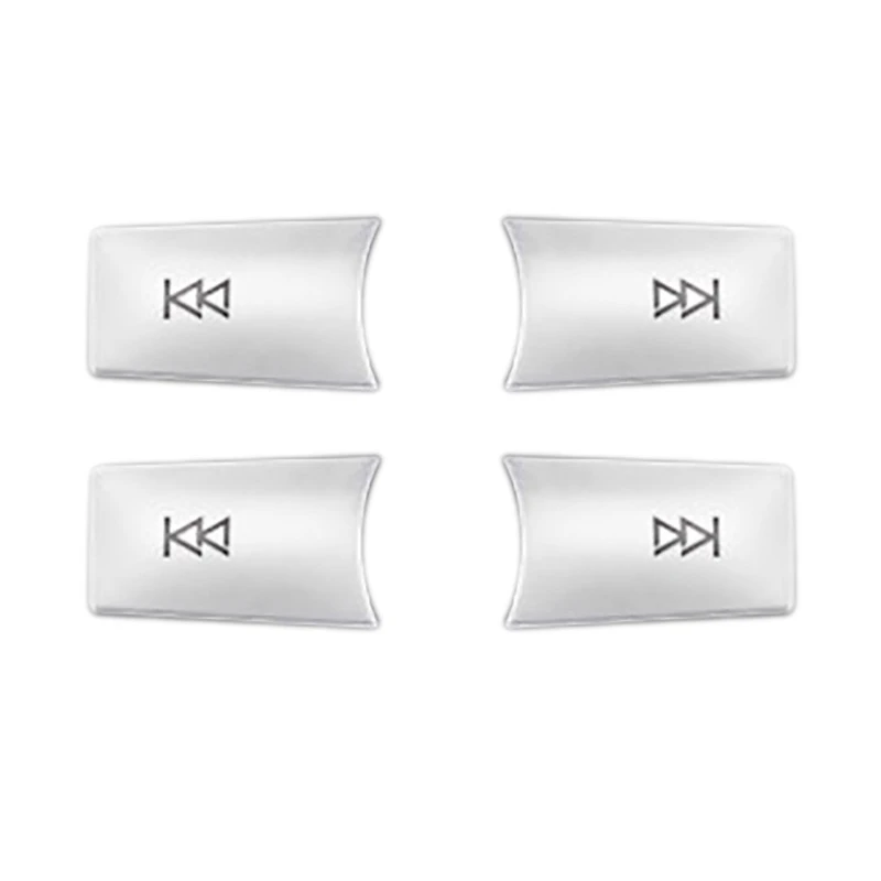 

4X Car Multimedia Volume Buttons Decoration Stickers Cover Trim For Mercedes Benz C E Class W204 CLS GLK ML350 C180 E260