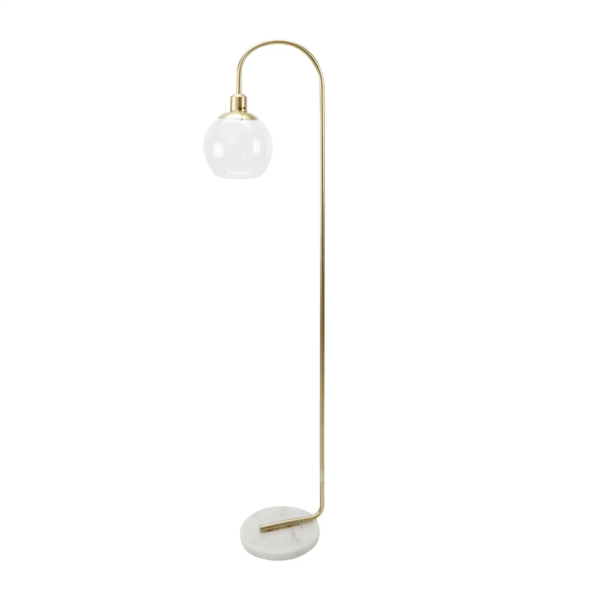 

Free Shipping Better Home & Gardens Metal Floor Lamp Brushed Brass