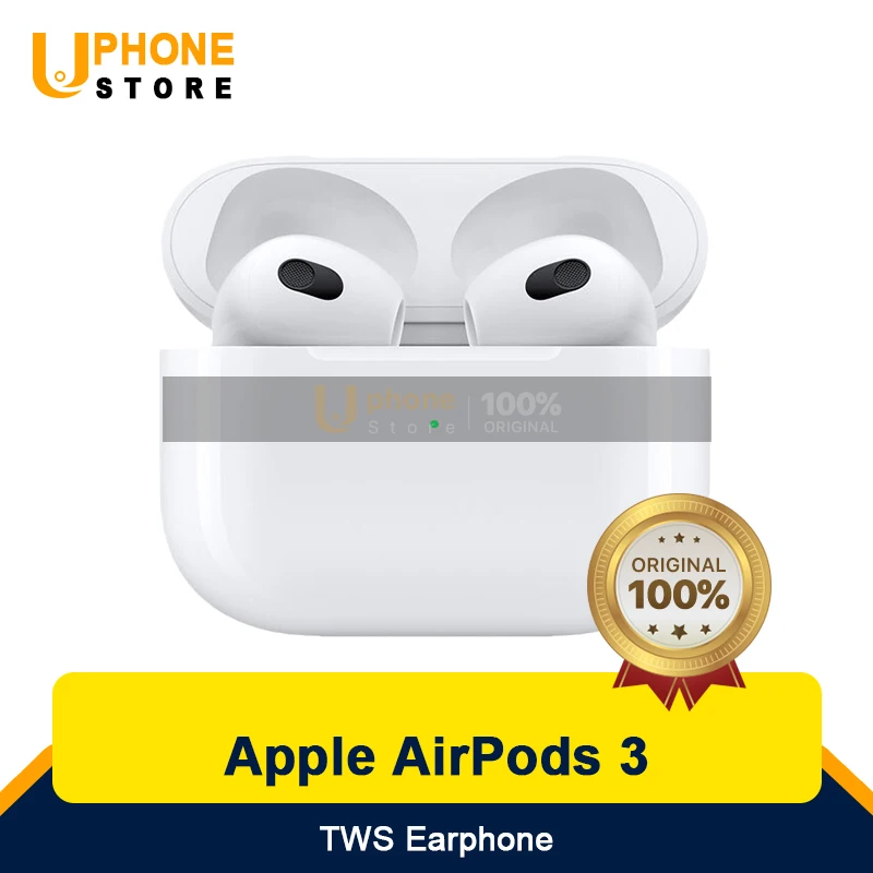 

100% Совершенно новые наушники Apple AirPods 3-го поколения H1 чип TWS наушники Siri Air Pods 3