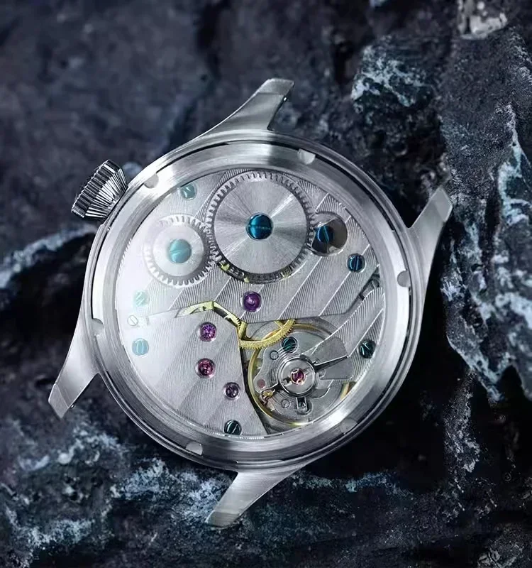 Hruodland Turbo Custom Pilot Watch для мужчин ST3620 механизм механический фотосветящийся сапфир