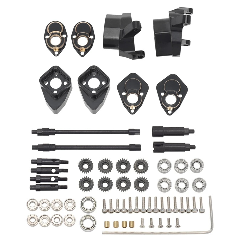 

Набор латунных передних и задних портальных осей для Axial SCX24 Gladiator JLU Bronco C10 Deadbolt 1/24 детали для радиоуправляемого гусеничного автомобиля