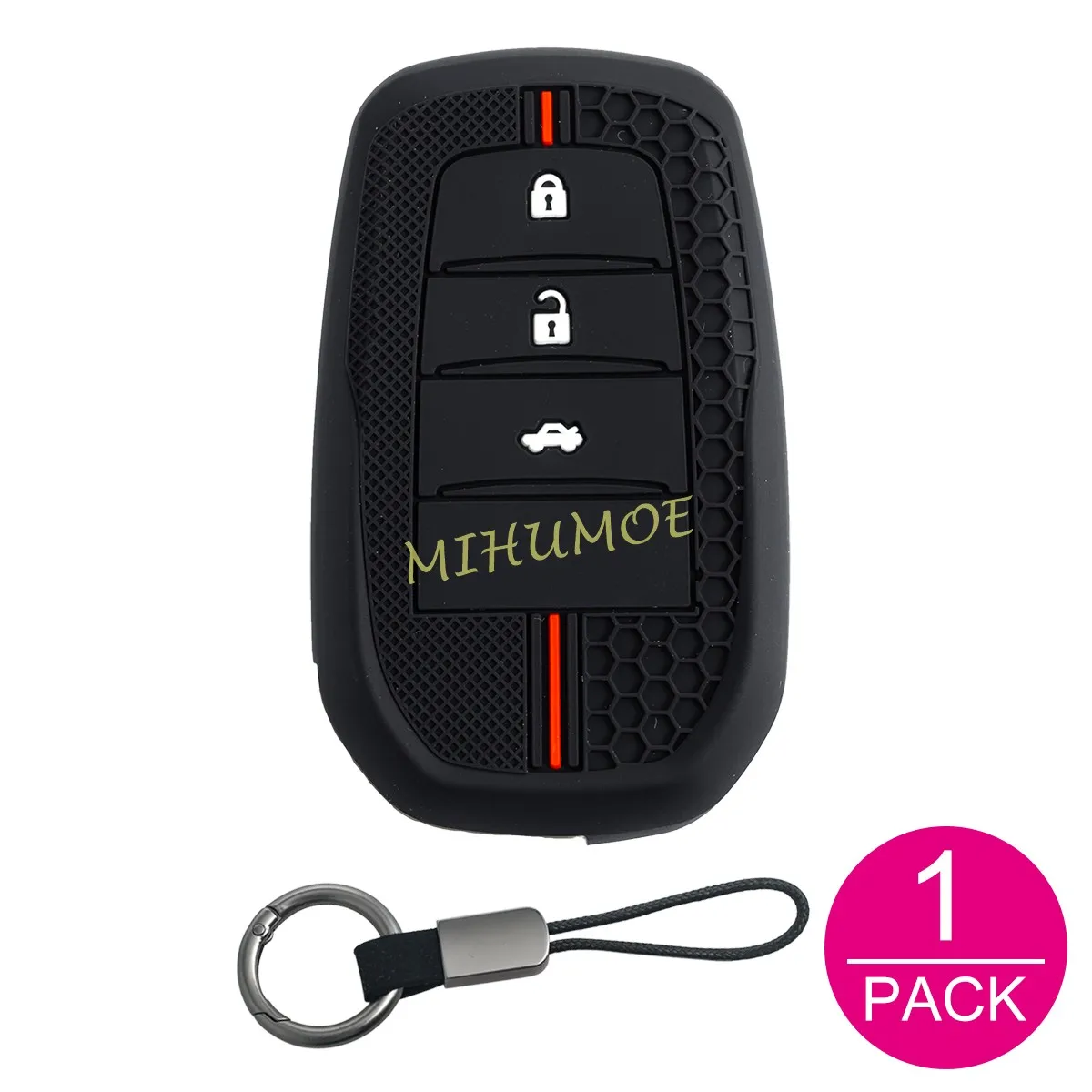 

3-кнопочный силикагель, умный автомобильный брелок для ключей, чехол-брелок для Toyota Corolla Sedan Harrier Fortuner Yaris Cross LC200 LC300