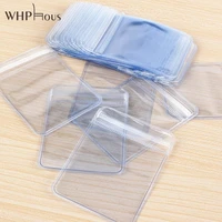 100 pcslot clear pvc plastic coin bag case wallets storage envelopes seal plastic storage bags gift package wholesale