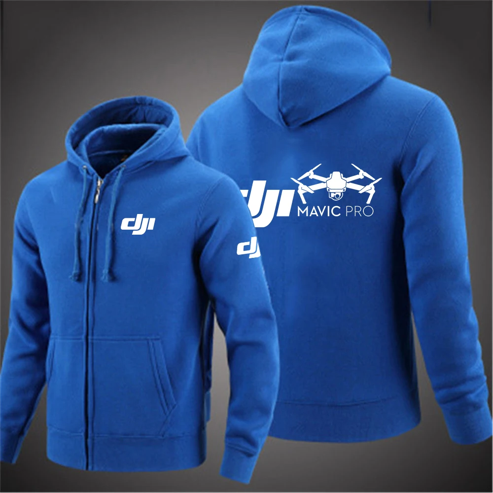 

2022 NEW DJI Drone Hoodie Sweatshirt Casual Jacket Zipper Spring and Autumn Men's Sweatshirt Cardigan Jacket Racing Suit