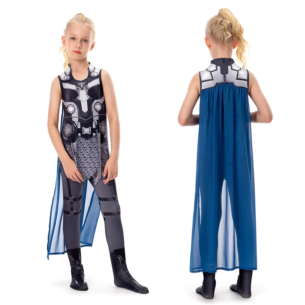 

KIds Children Thor: Love and Thunder (2022) Valkyrie Cosplay Costume Outfits Halloween Carnival Suit