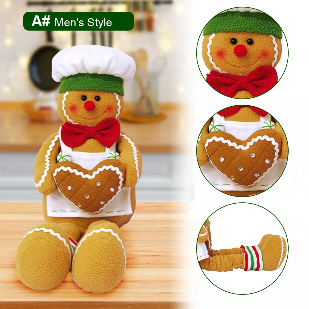 Новый Большой Выдвижной имбирный человеческий кукла печенье Мужская игрушка