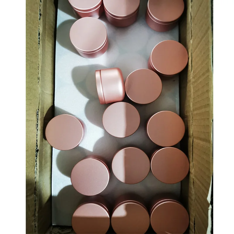24pcs 50ml Aluminum Candle Tin Round Containers Practical Jars Solid Aromatherapy Airtight Metal Jar Cream Pot | Красота и здоровье