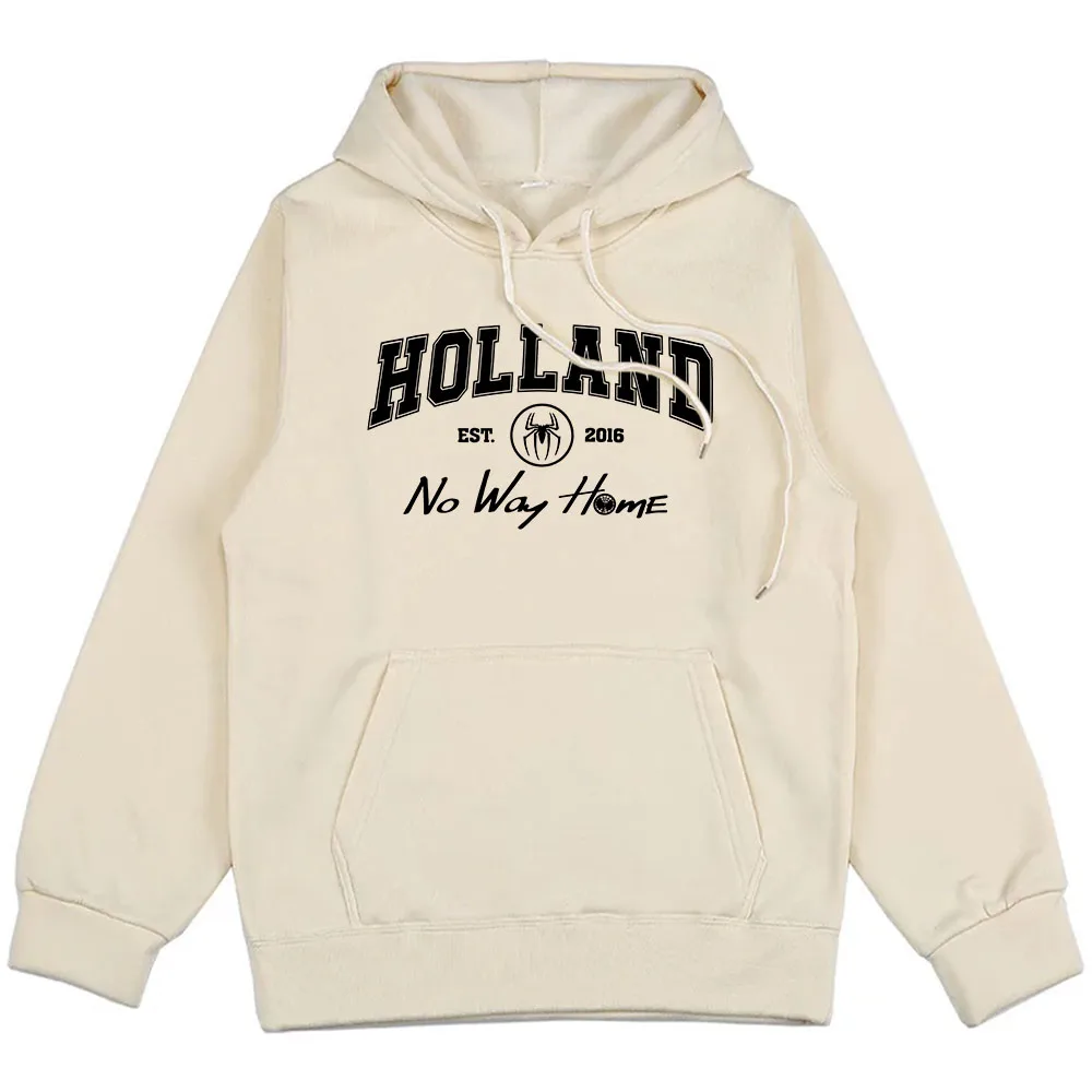 Мужская зимняя толстовка с капюшоном принтом и длинным рукавом