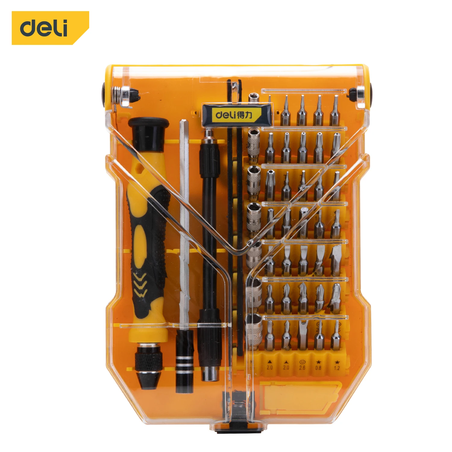 

Deli 45 In 1 Precision Screwdriver Set with Handle Magnetic Torx Phillips Screw Driver Bits for Electronic Repair Tools Kit
