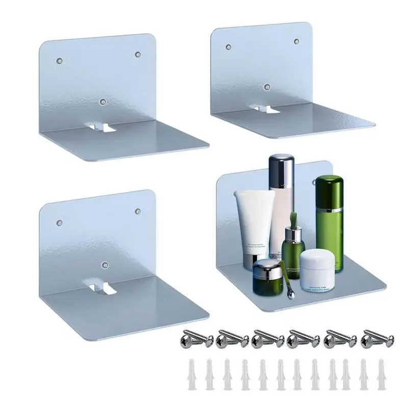 

Floating Book Shelves Metal Iron Floating Shelves With Mounting Hardware Invisible Bookshelves Metal Reusable Floating Shelves