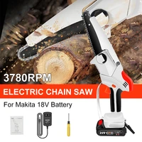 21v 6 inch mini electric chain saw rechargeable pruning garden power tool for makita 18v battery pruning trimming wood cutting