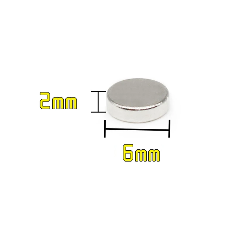 

50/100/200/300/500/1000PCS 6x2 Mini Small Round Magnets Strong 6mm x 2mm N35 Circular Permanent Neodymium Magnet Disc 6x2mm 6*2