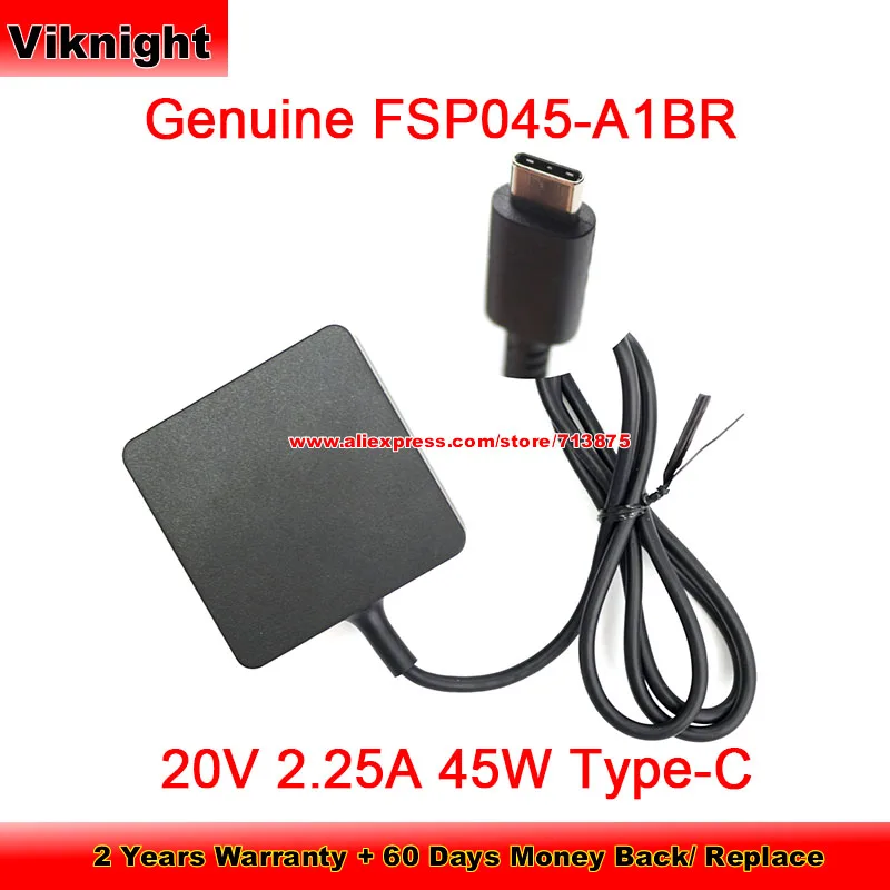 Genuine FSP045-A1BR for FSP USB Type C AC Adapter 20V 2.25A 45W Max