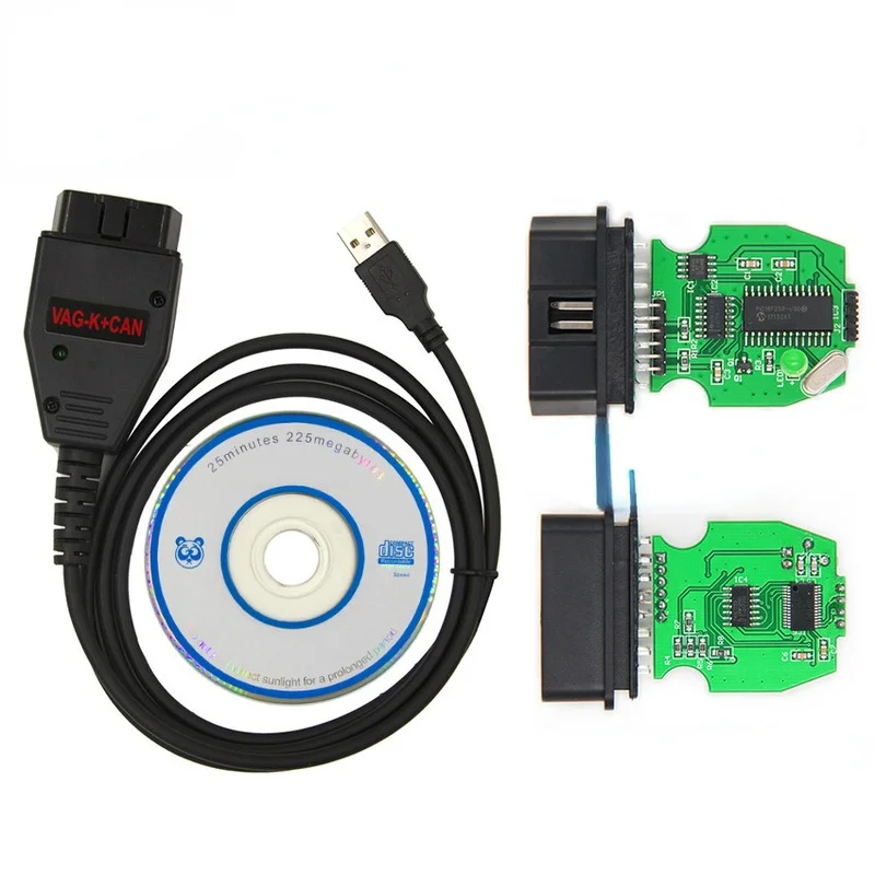 Диагностический кабель OBD2 с чипом VAG K + CAN Commander 1 4 и FTDI FT232RL PIC18F258 для VW / AUDI SKODA SEAT |