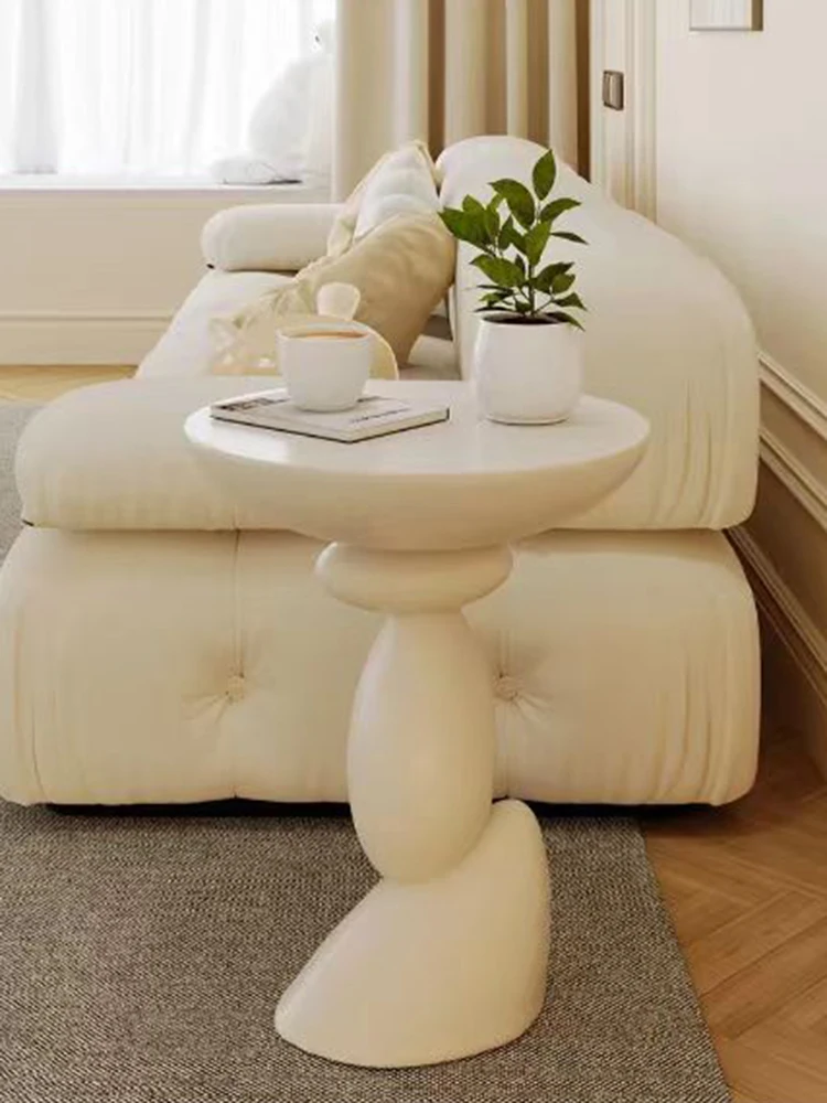 

Журнальный столик, домашняя мебель, креативный круглый маленький чайный столик с галькой, Диванный боковой столик, дизайнерский Современный художественный маленький столик для гостиной