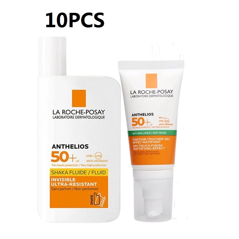 

10PCS LA ROCHE POSAY Sunscreen SPF50+ Oil Control Light and Non Greasy Suitable for Oily and Mixed Skin Green Label Sunscreen