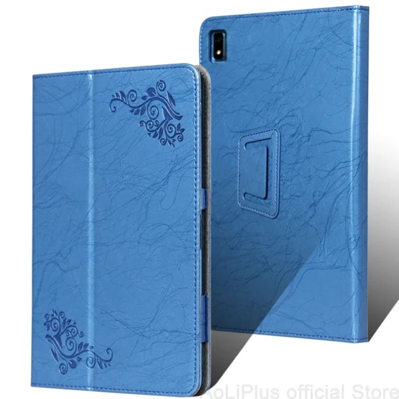 

Embossed Funda For Blackview Tab 11 2021 10.36" Tablet PC Magnetic Cover Case with Hand Strap For Tab 12 2022 10.1"