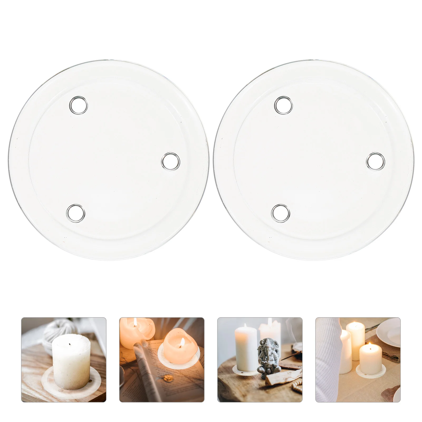 

Platetray Holder Pillar Holders Round Candlestick Plates Clearcenterpiece Snack Decorative Trivettrinket Fruit Stand Jewelry